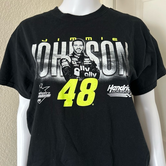 Jimmie Johnson Nascar Black 2020 Legacy Tee Shirt  #48 Size Medium - Picture 2 of 7